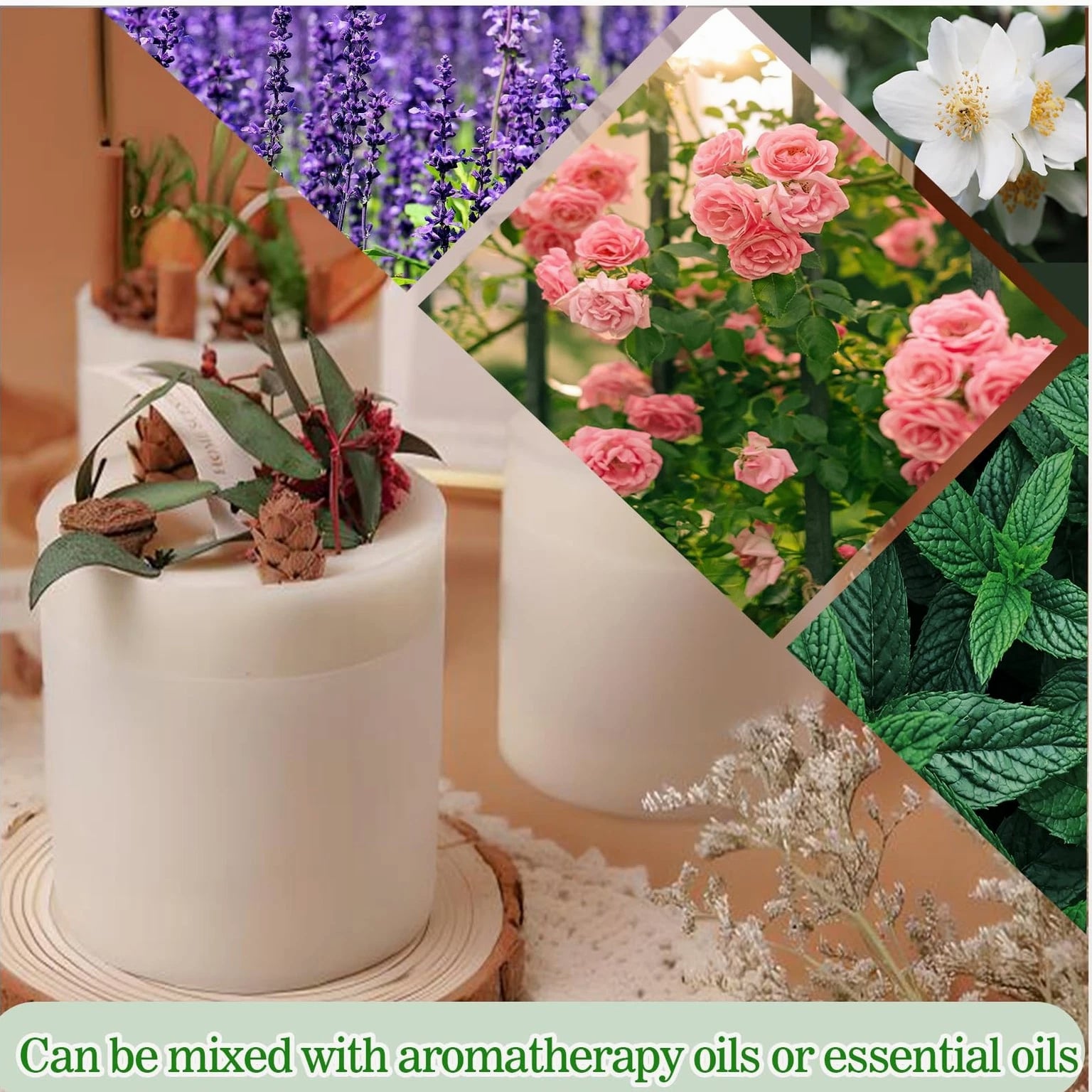 Nature Soy Wax Flakes - DIY Pure Candle Making Soy Wax, Soy Wax Bulk, DIY Soy Candle