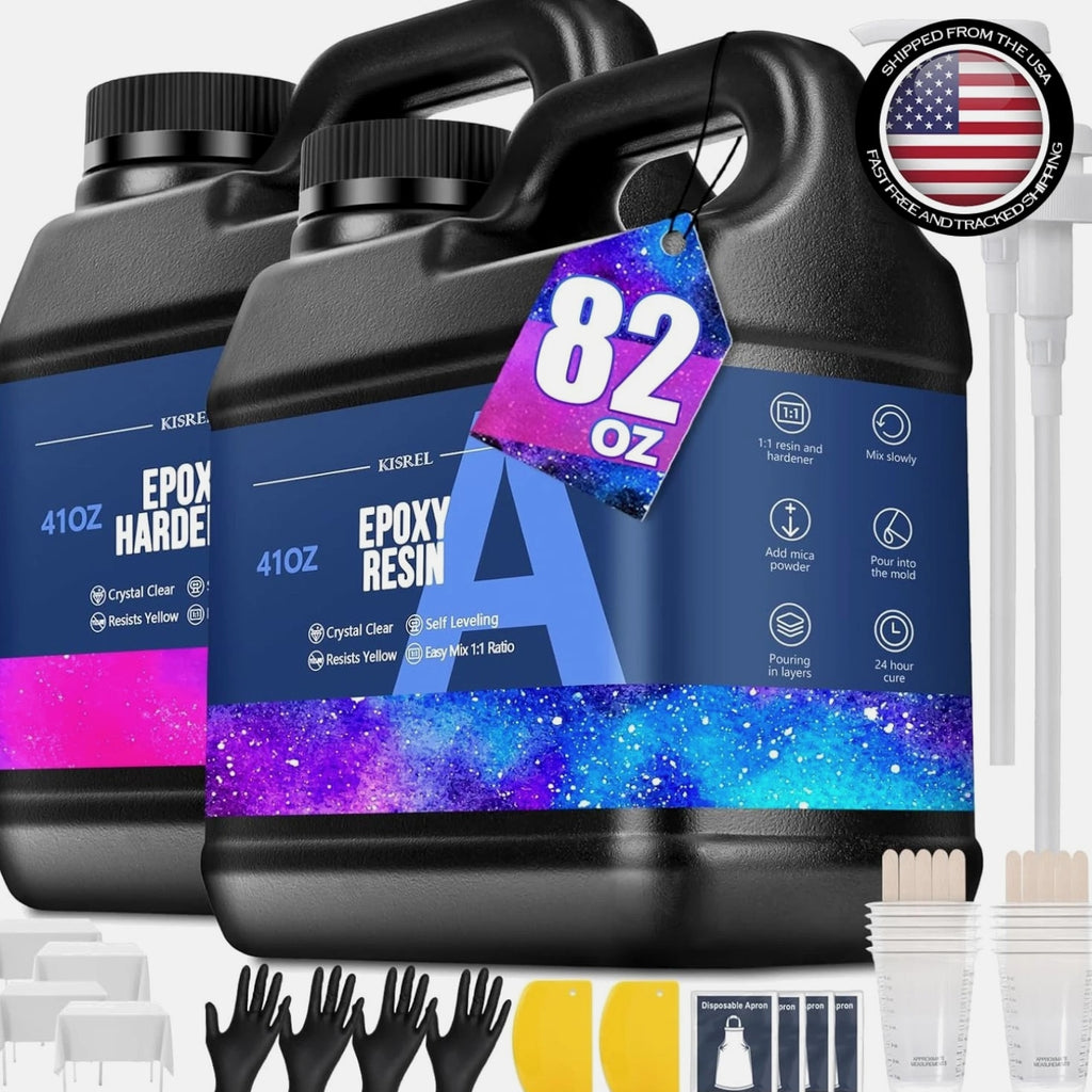82OZ Epoxy Resin Kit - Flawless Finish, Non-toxic for Jewelry & Woodwork