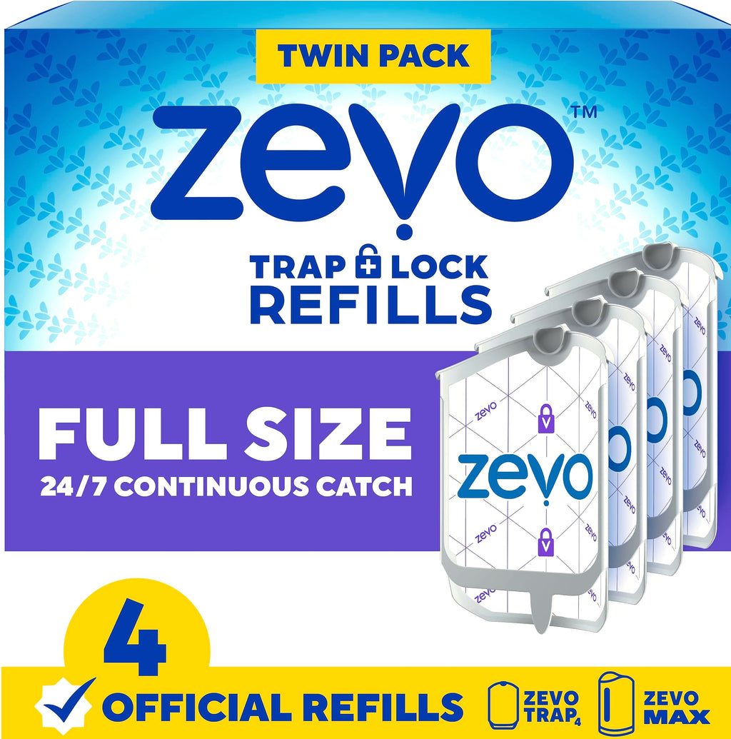 Zevo Flying Insect Trap Refill Cartridges for Indoor Fly Control