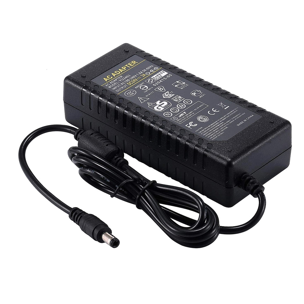 COOLM 24V 3A Power Supply AC to DC LED Strip Adapter