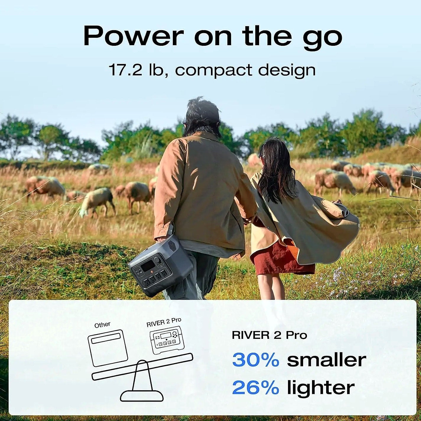 EcoFlow River 2 Pro 716Wh Portable Power Station with Solar Panel