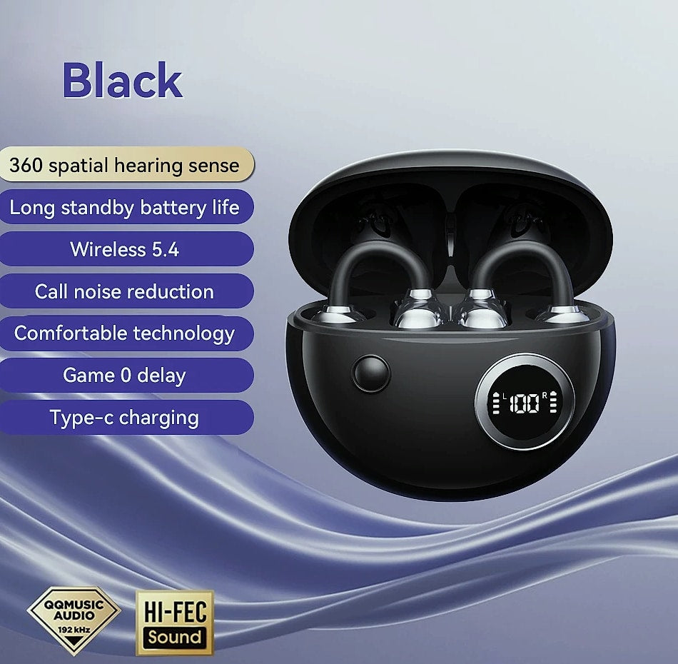 Wireless Ear Clip Bluetooth Headset with 13mm Driver