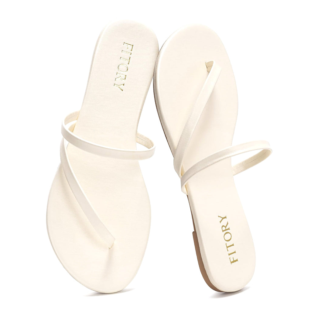FITORY Women's Flip Flops Strappy Open Toe Sandals