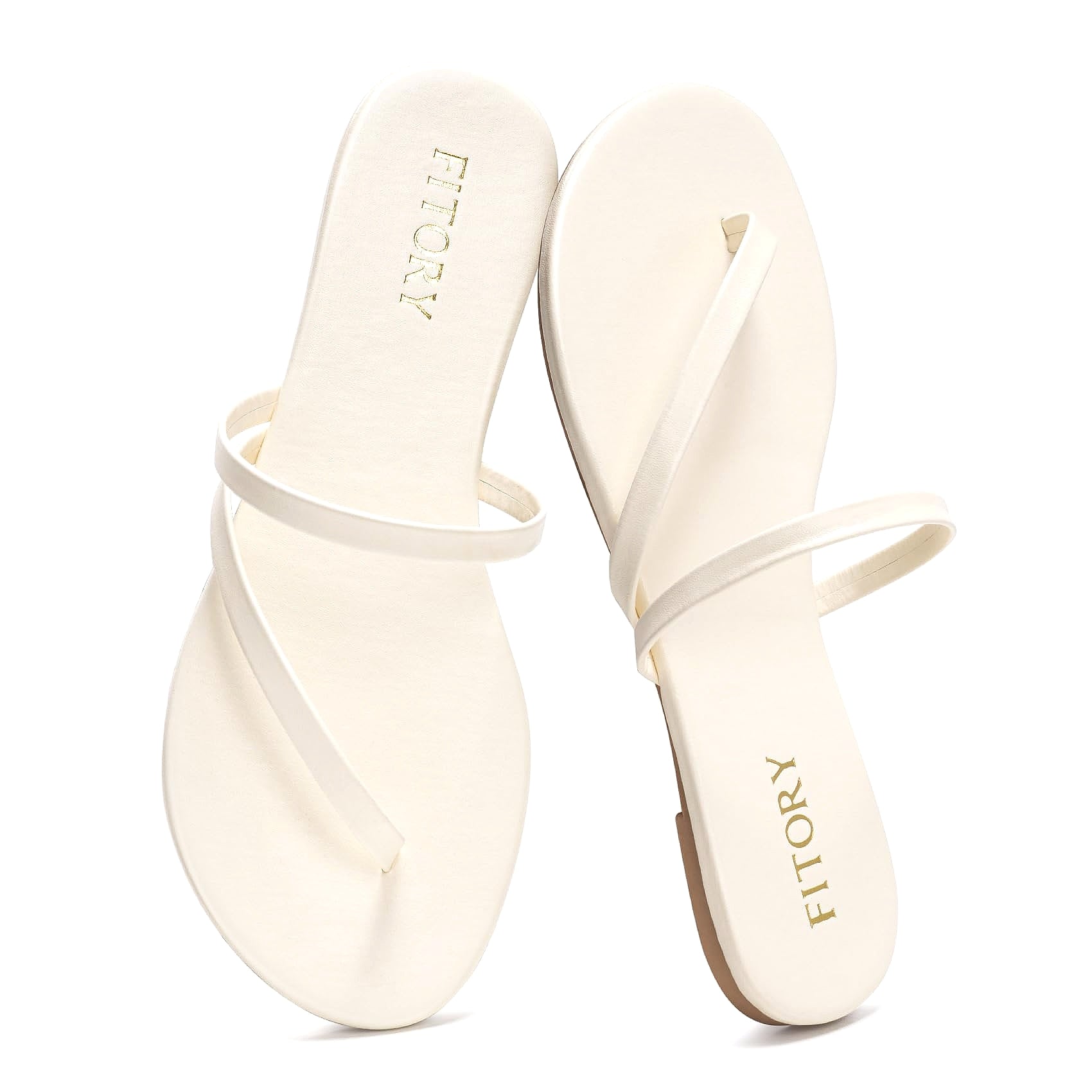 FITORY Women's Flip Flops Strappy Open Toe Sandals