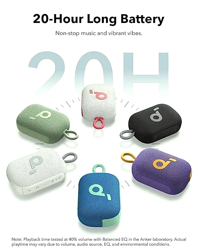 Soundcore Select 4 Go Bluetooth Portable Shower Speaker