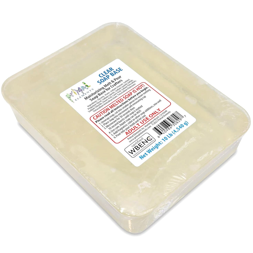 Clear Soap Base - Moisturizing Melt and Pour Glycerin Base for Crafting