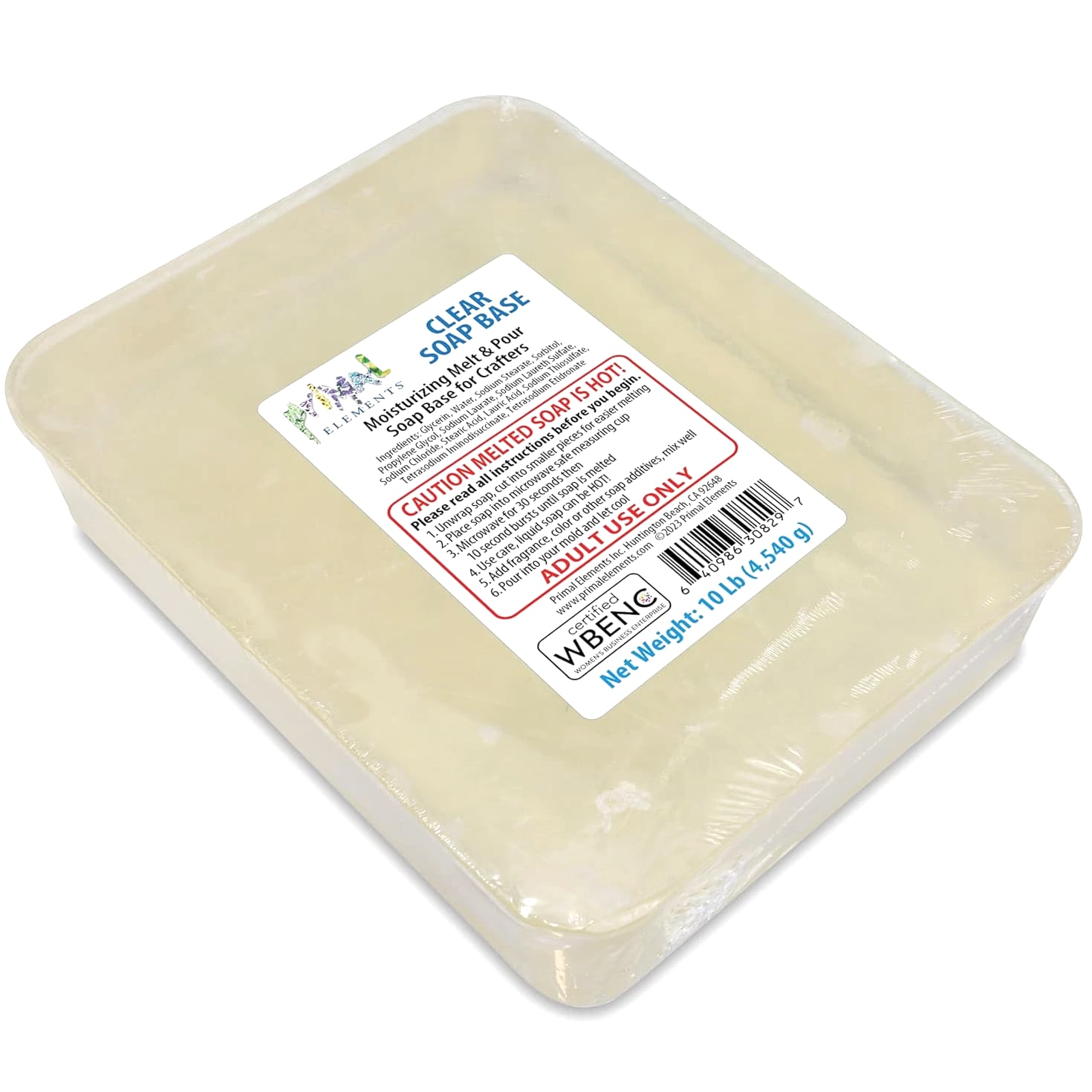 Clear Soap Base - Moisturizing Melt and Pour Glycerin Base for Crafting