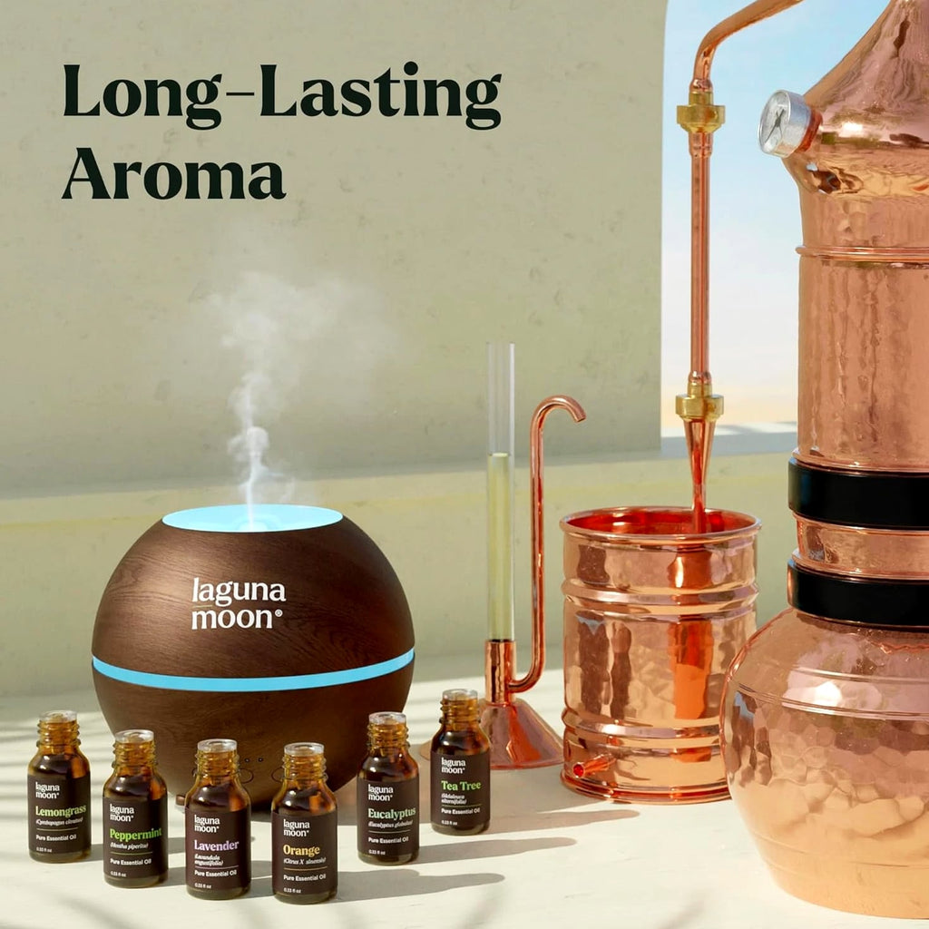 Essential Oils Aromatherapy Set - 6 Pure Oils for Diffusers, Home Care, Candles