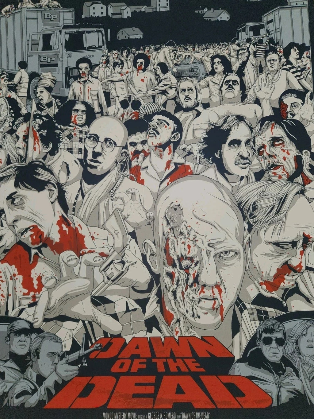 DAWN OF THE DEAD by Jeff Proctor Movie Poster Print Mondo #58/750 Near MINT