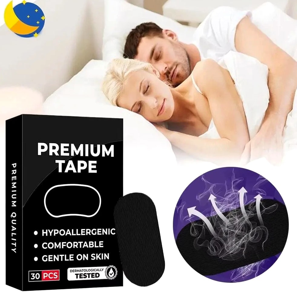 30pcs Anti Snore Mouth Breathing Tape for Better Sleep Nasal Strips