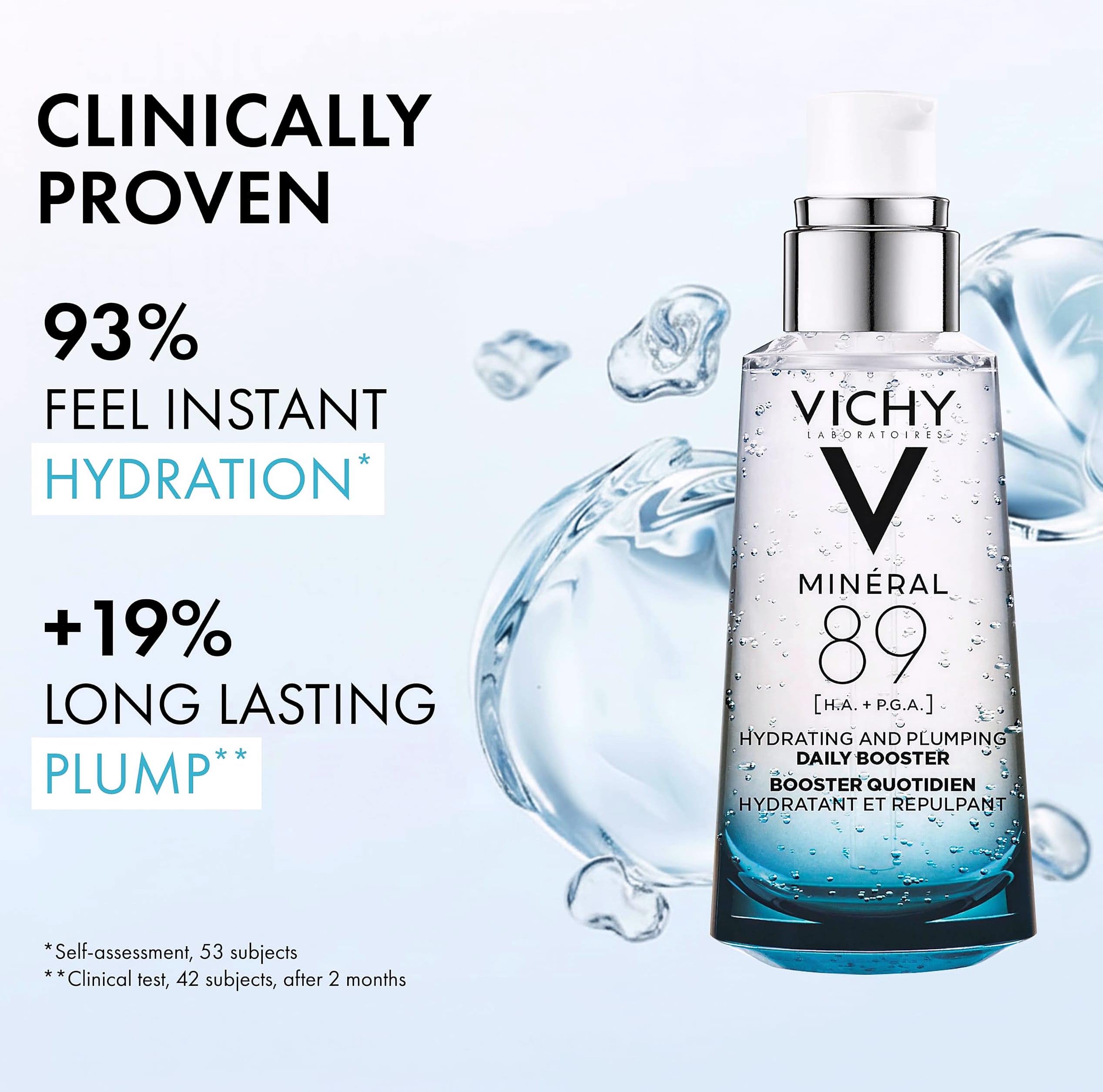 Vichy Mineral 89 Hyaluronic Acid Serum for Face Hydration