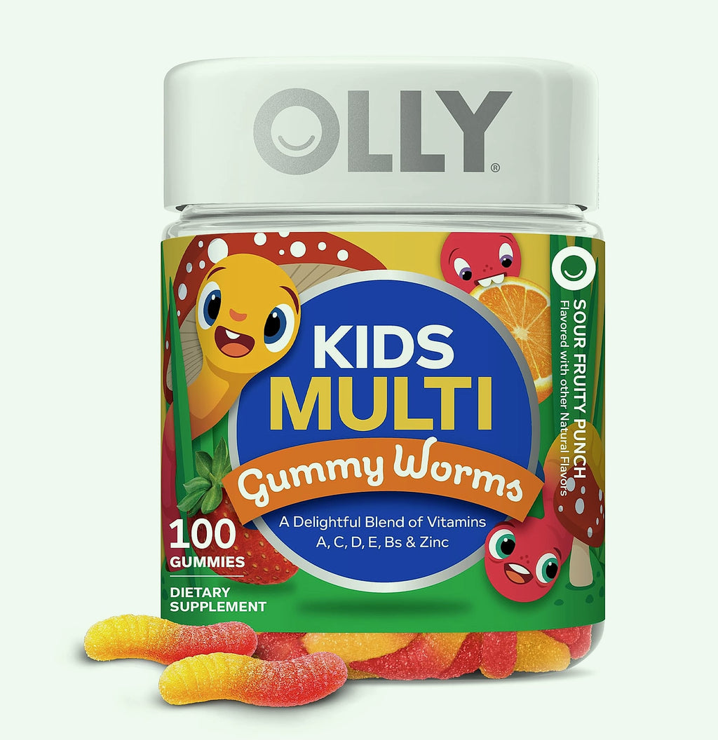 OLLY Kids Multivitamin Gummy Worms, Immune Support, 70 Count