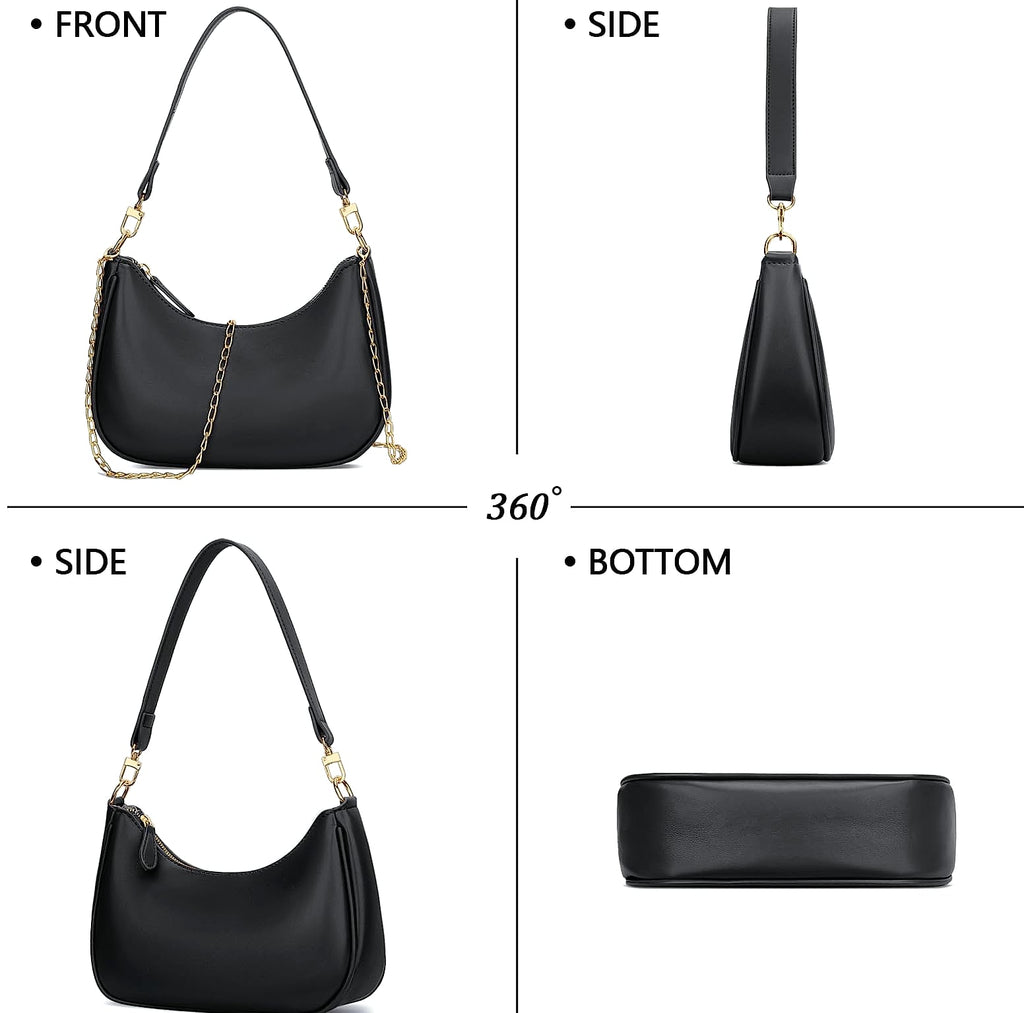 KKXIU Women's Shoulder Bag Retro Hobo Purse Underarm Clutch