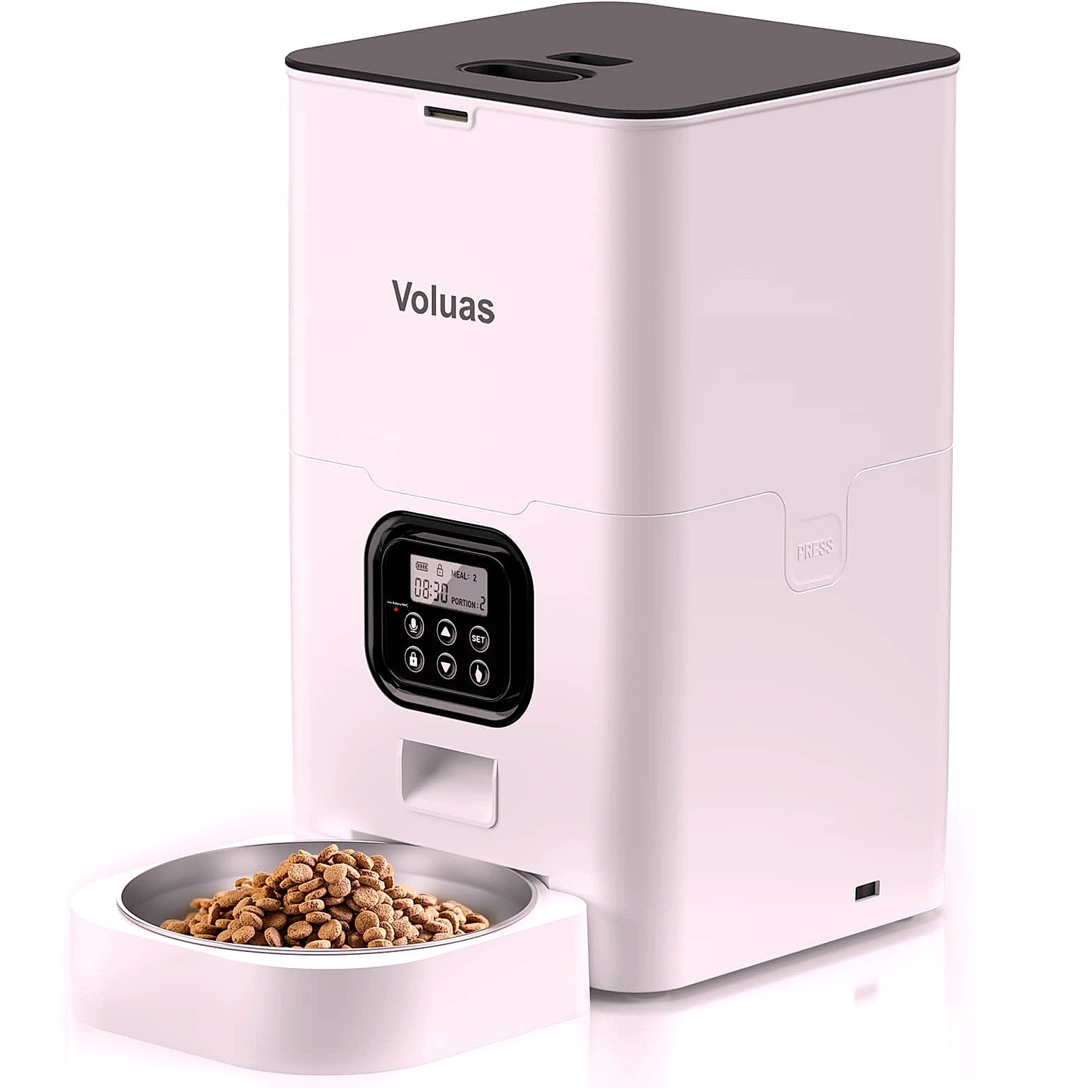 Voluas Automatic Cat Feeder with Voice Recorder and Portion Control