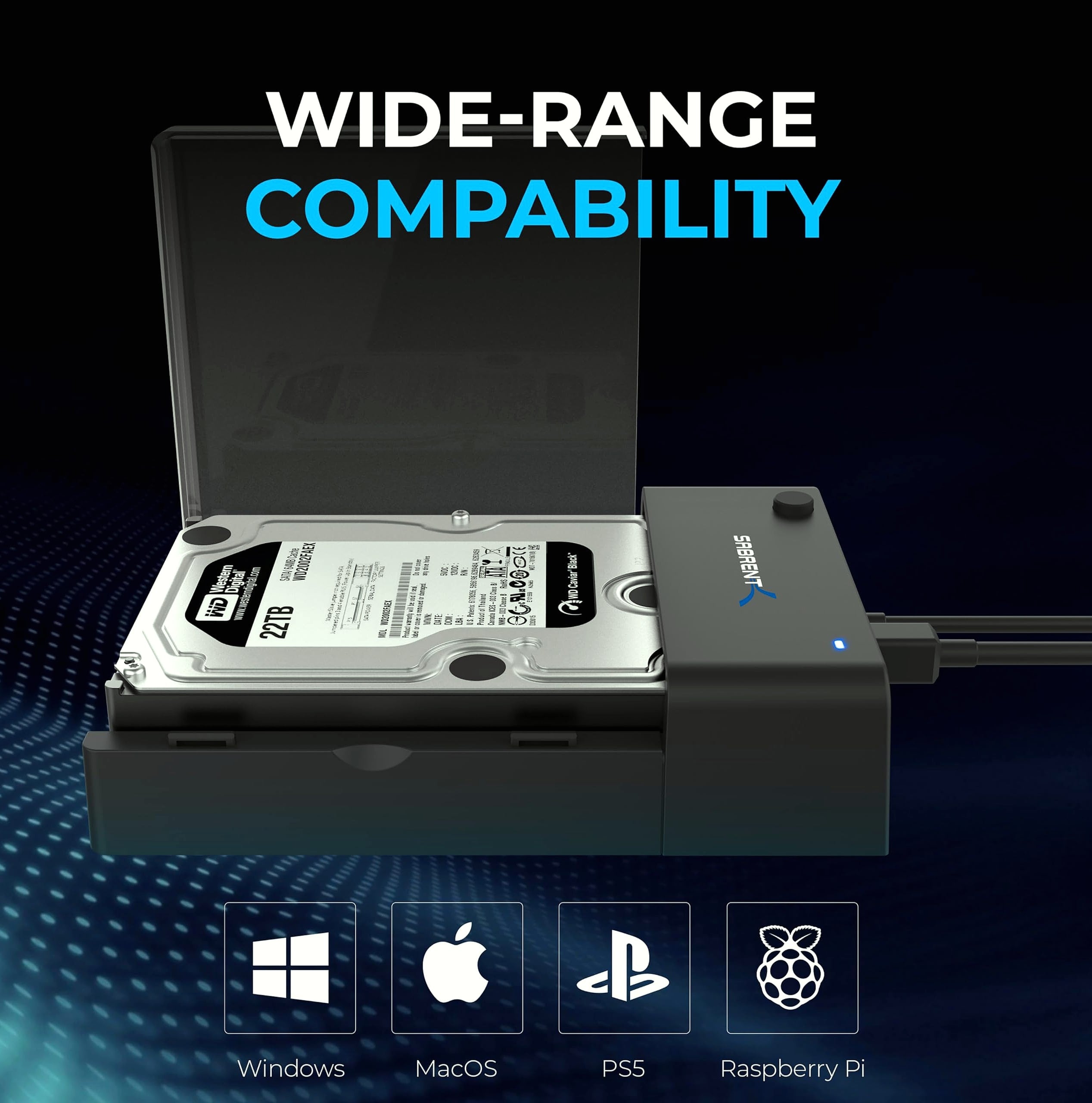 SABRENT EC-DFLT USB 3.0 SATA Hard Drive Docking Station