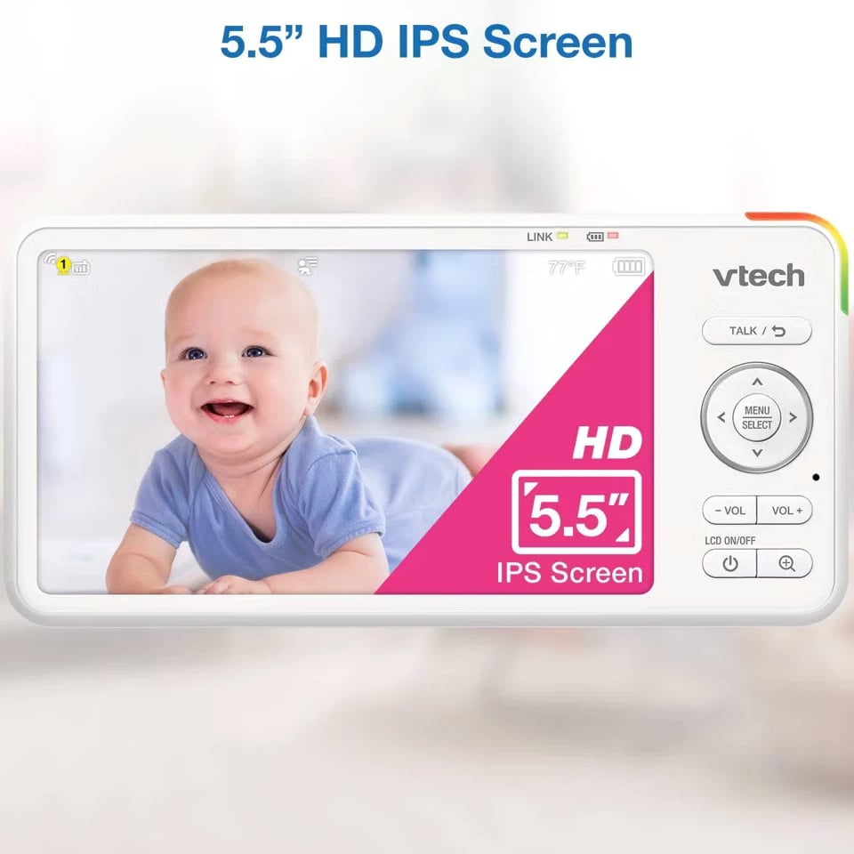 V-Tech 5.5" HD Smart Fixed Position Video Baby Monitor