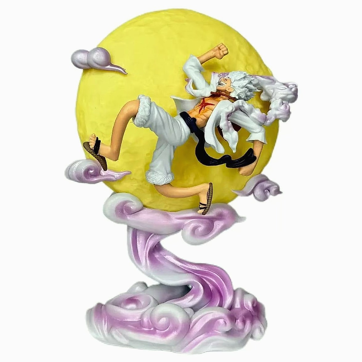 CBKSUHBADE One Piece Luffy Nika Form Light-Up Figure