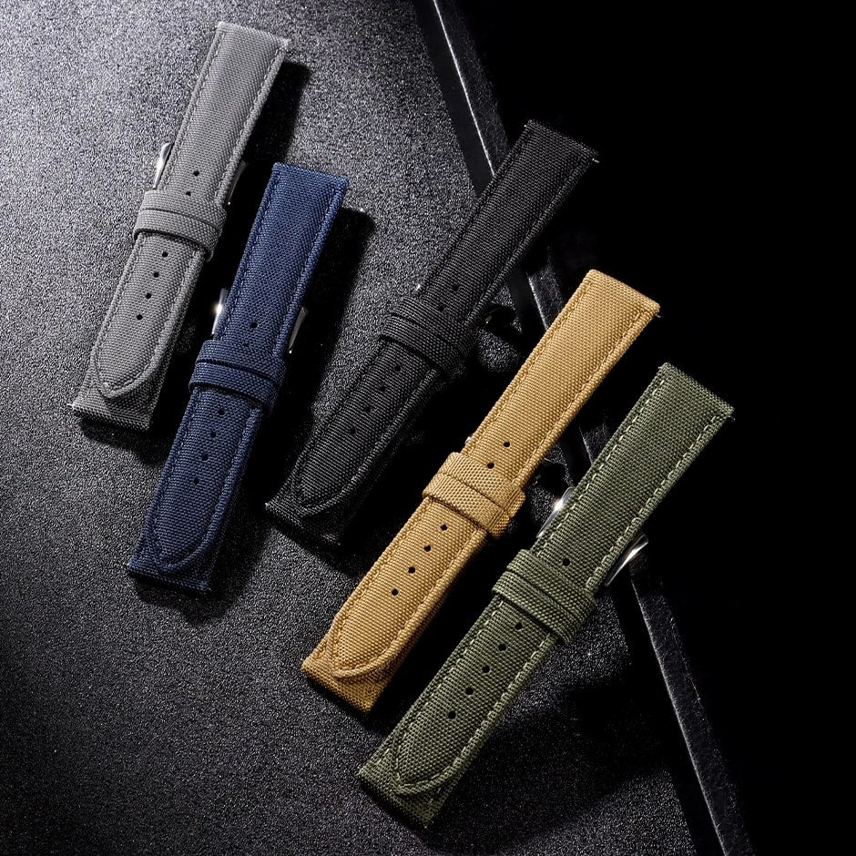Nylon Watch Straps - Fits Most Popular Watch Models (20mm/22mm)