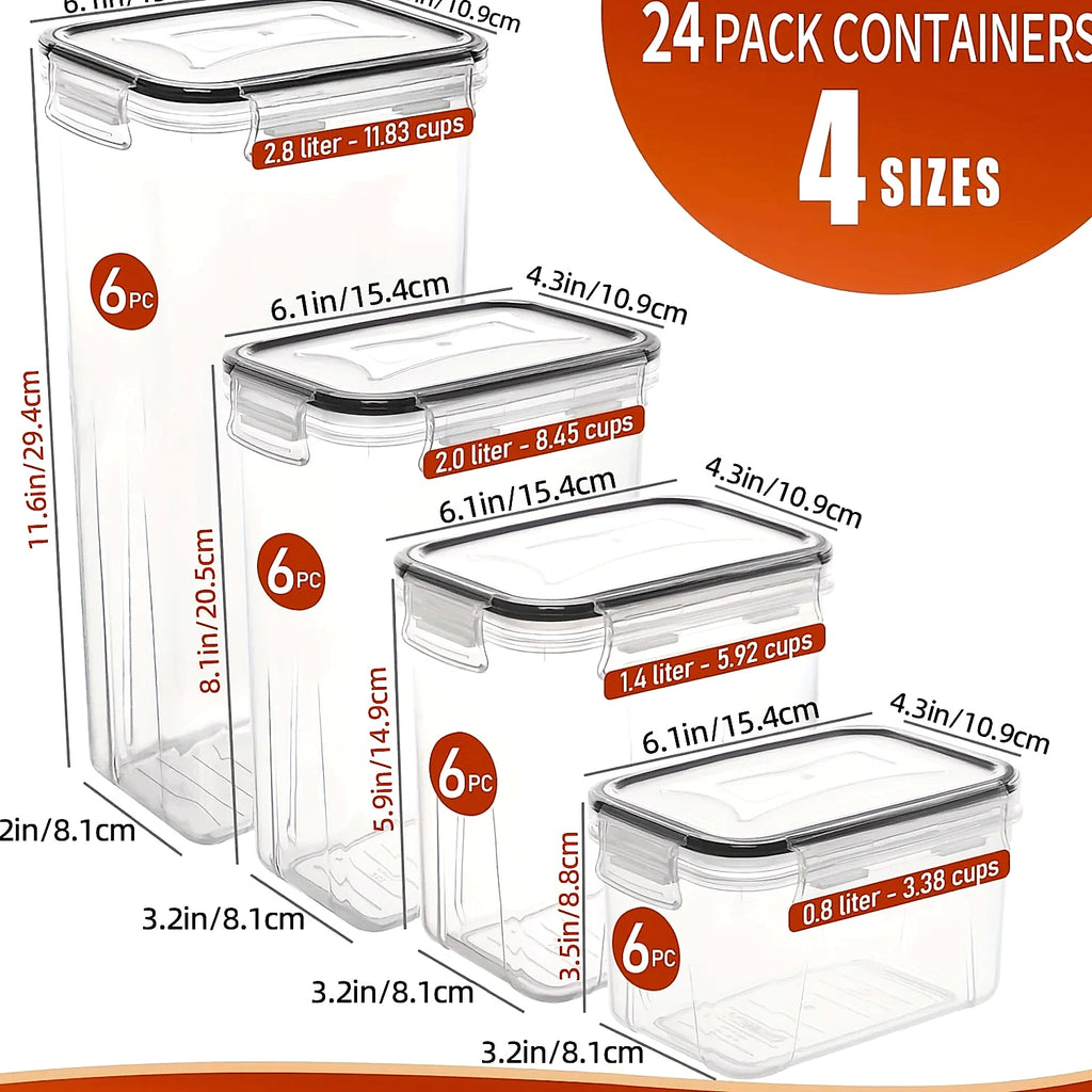 ATMDOG 24-Piece Airtight Food Storage Containers Set