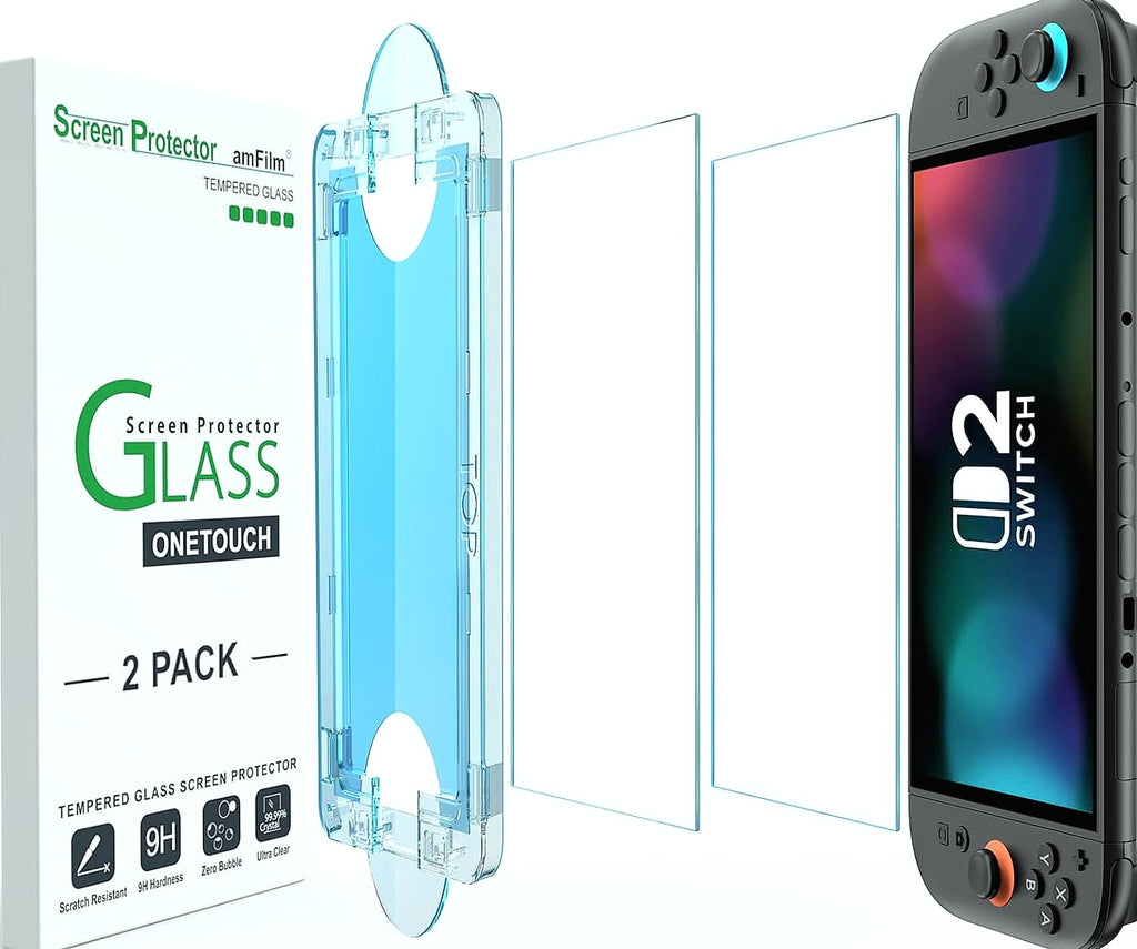 amFilm OneTouch Screen Protector for Nintendo Switch 2