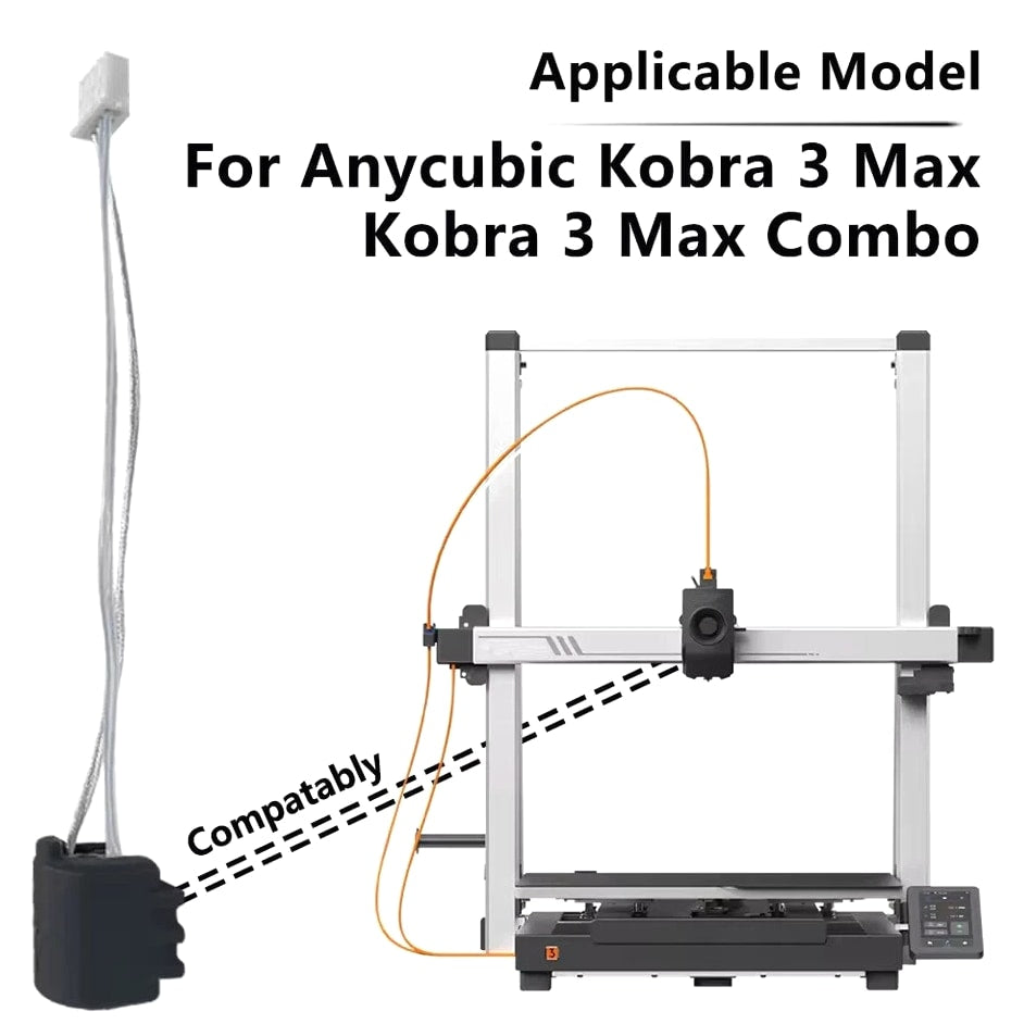 For Anycubic Kobra 3 Max Ceramic Hotend Hardened Steel Nozzle 3D Printer Parts