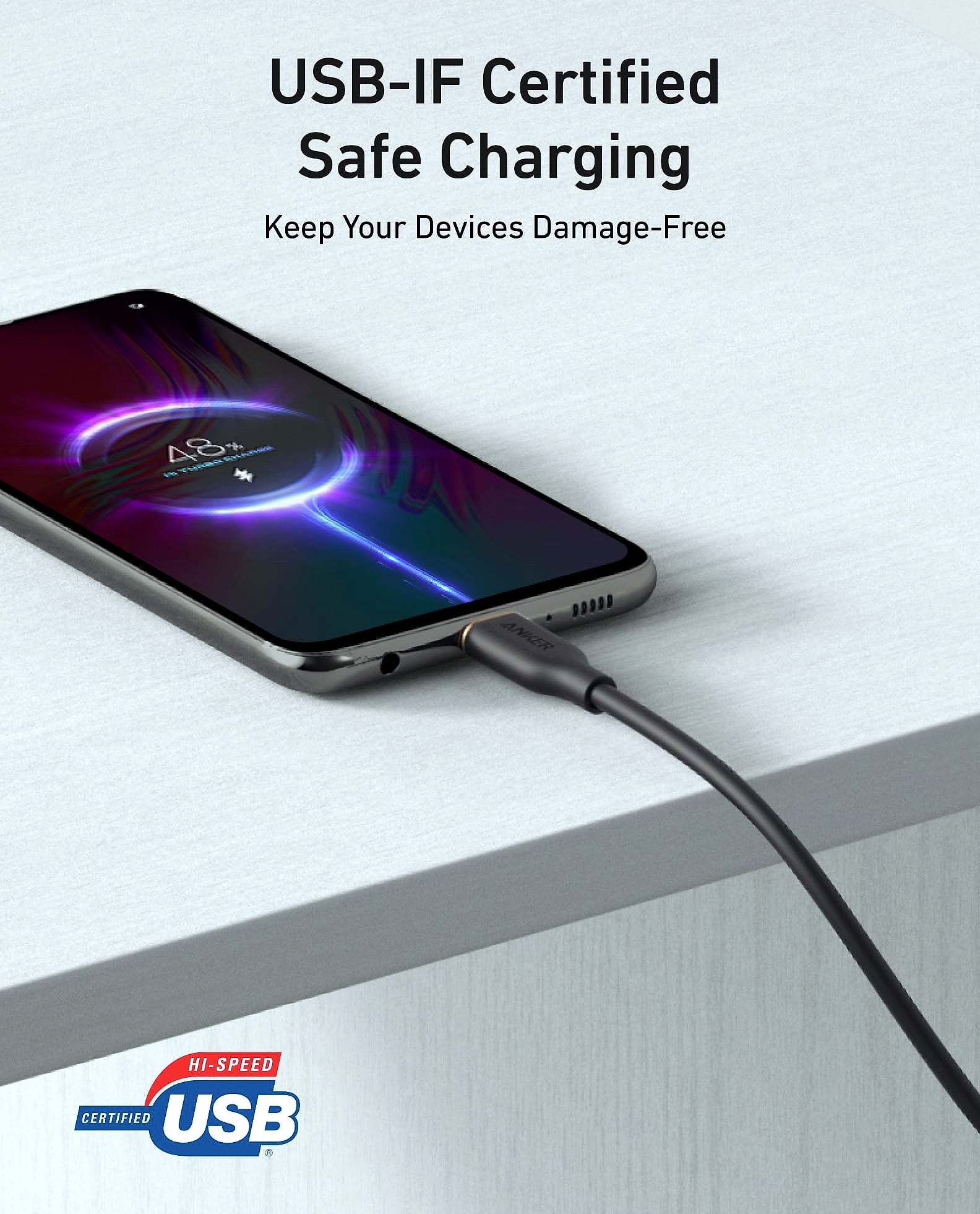 Anker USB-A to USB-C Cable 3ft 2-Pack Fast Charging