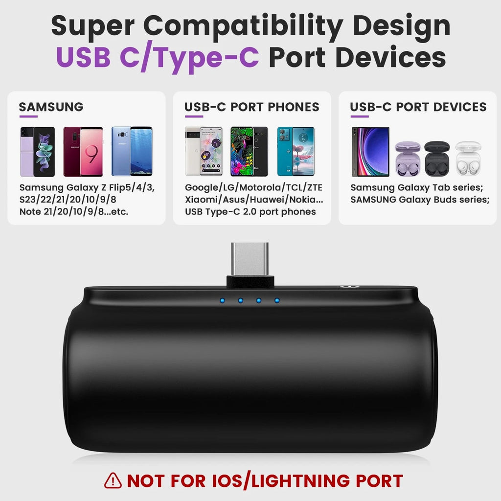 5500mAh Portable Charger External Battery Pack Power Bank For Samsung/Android US