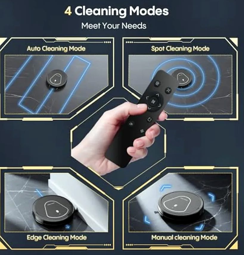 SHXI Robot Vacuum and Mop Combo, 5000Pa Suction