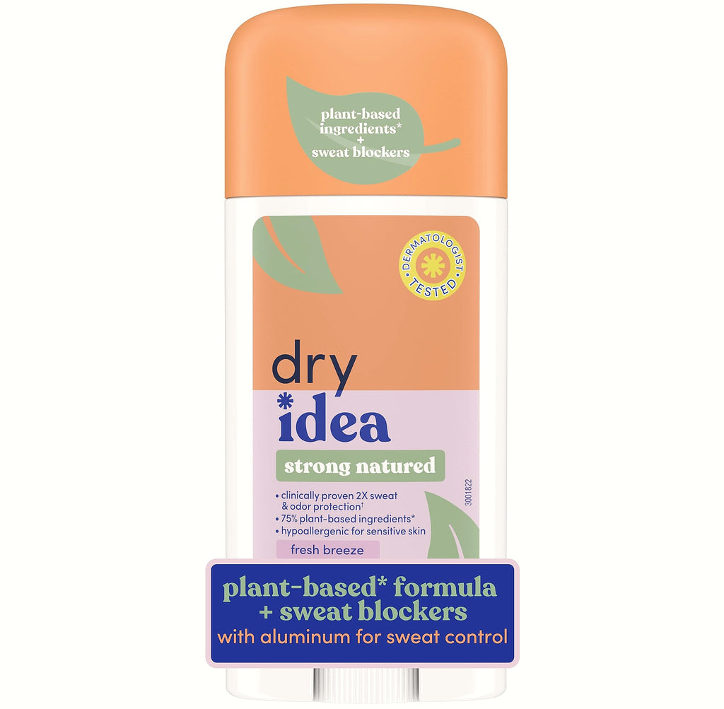 Dry Idea Plant-Based Antiperspirant, 72Hr Sweat Control, 3-Pack