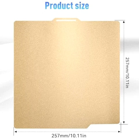 A1 Build Plate, Double-Sided Gold PEI Sheet x1 Bed Plate, 3D Printer