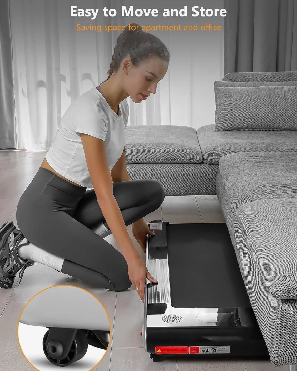 2.25HP Walking Pad Treadmill with Remote, Incline Walking Pad, Home Use