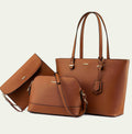 LOVEVOOK 3-Piece Handbag Set with Shoulder Bag, Satchel, and Hobo Purse