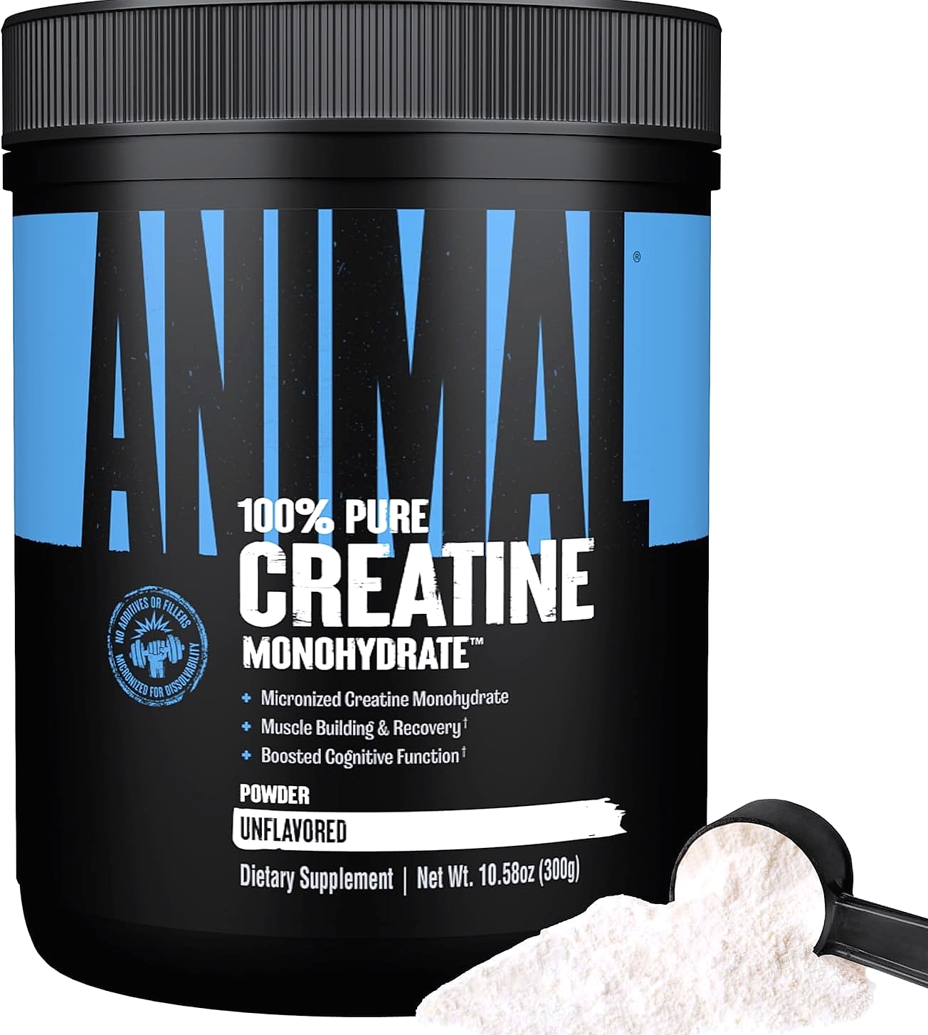 Animal Creatine Monohydrate Powder 300g Micronized