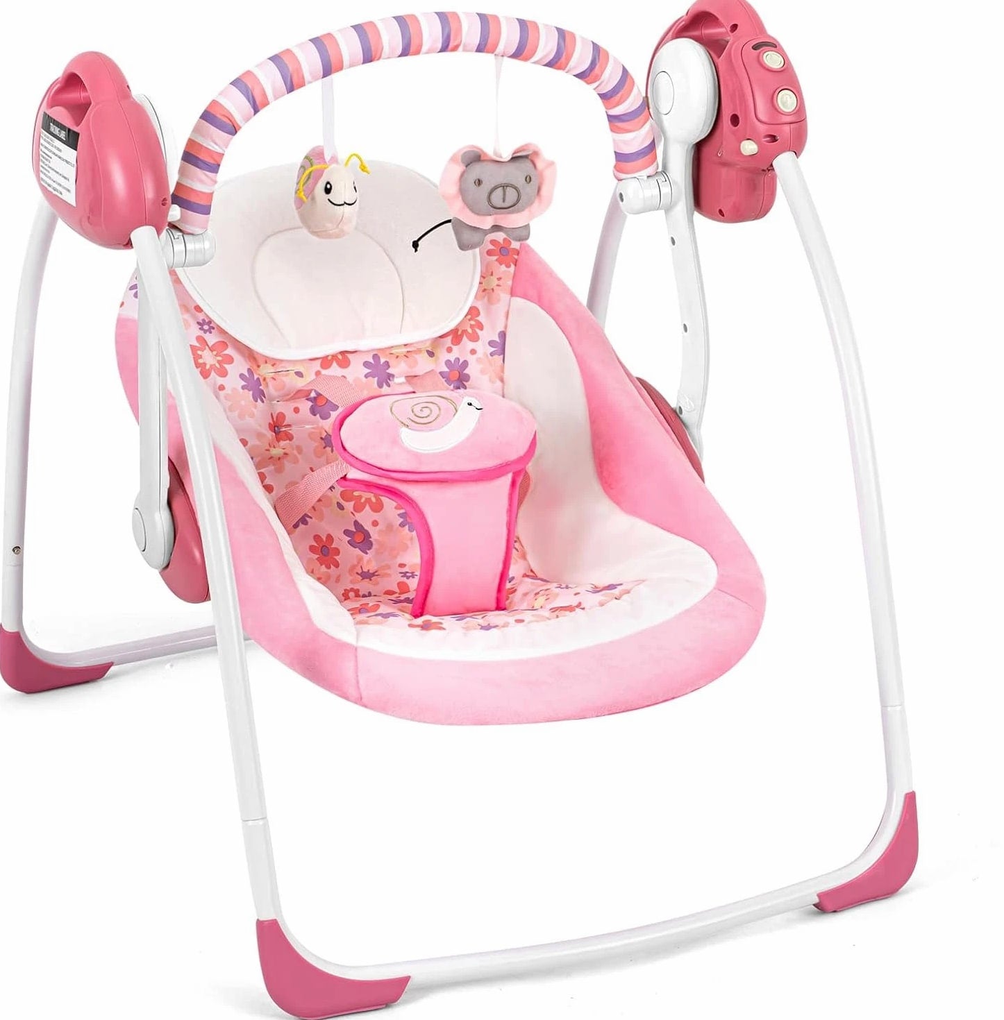 Baby Swings for Infants, Powered by Power Cord (Included) and Batteries for Indo