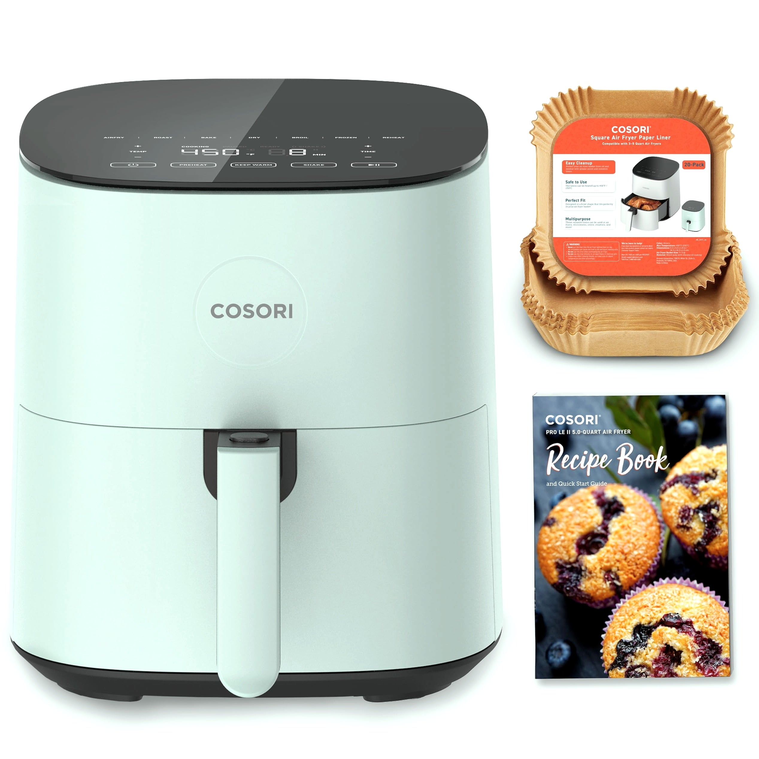 Cosori Air Fryer Pro 5QT Compact with Ceramic Basket