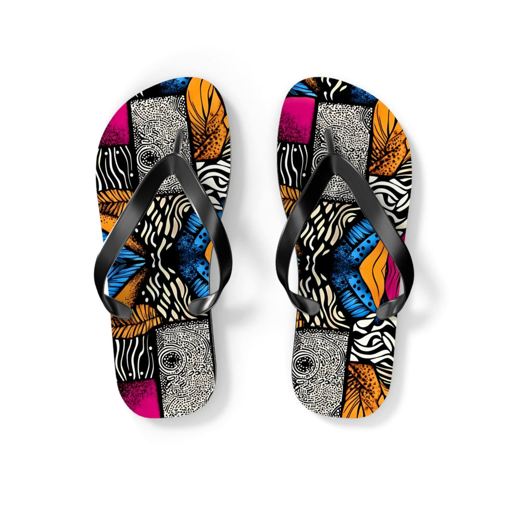 Floral and Feather Flip Flops | Summer Footwear Beach Sandals Poolside Comfort