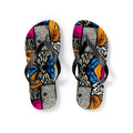 Floral and Feather Flip Flops | Summer Footwear Beach Sandals Poolside Comfort