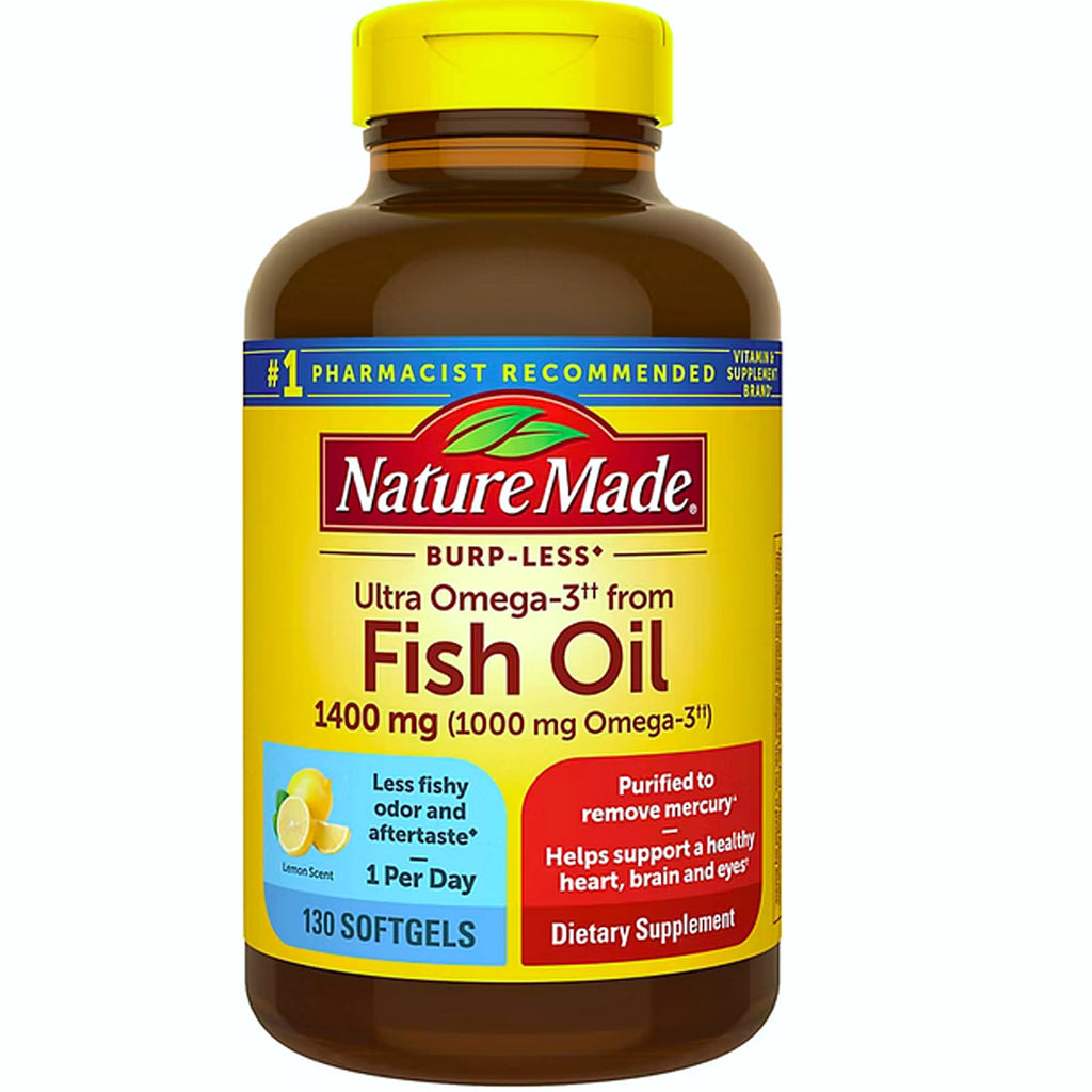 Nature Made Fish Oil 1200 mg Omega 3 Softgels, 230 Count