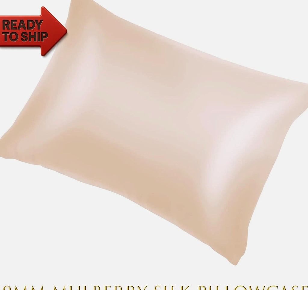 Mulberry Silk Pillowcase 2 Pack for Hair and Skin with Hidden Zipper,Both Sides