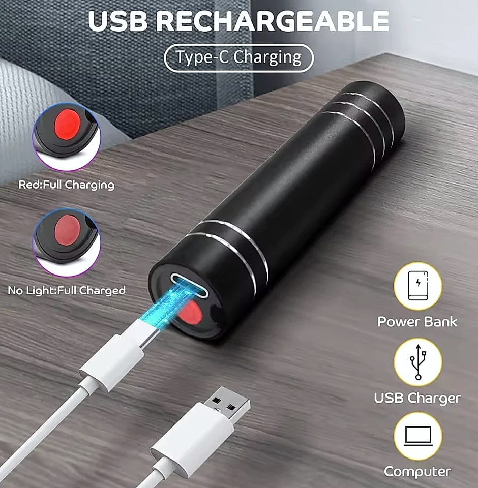 Vilnason Red Light Therapy Flashlight 660nm 850nm LED