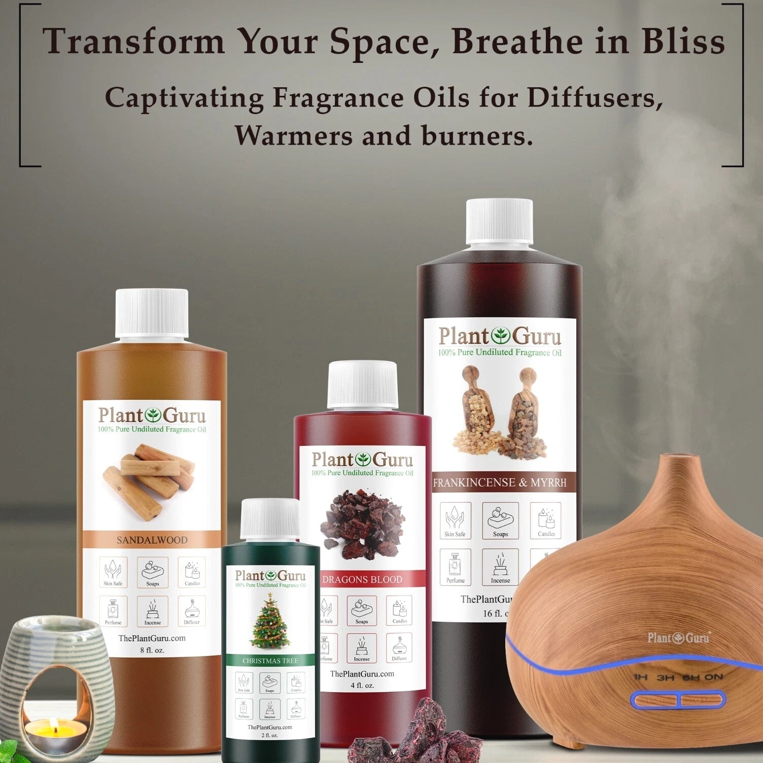 Fragrance Oils for Candle, Soap, Bath Bomb, Incense Making Scented Oil Bulk