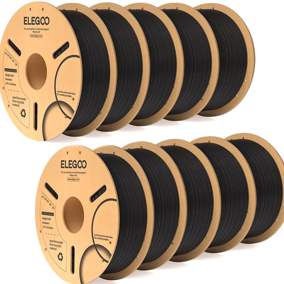 ELEGOO PLA 3D Printer Material Filament Dimensional Accuracy +/- 0.02mm 10 kg