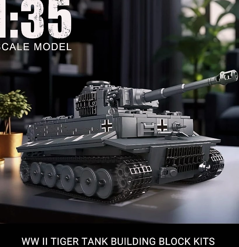 Mould King MOC Tiger Tank Building Blocks Military Vehicle Model