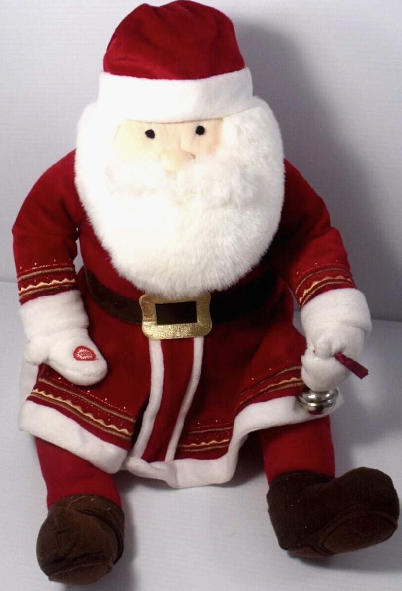 Hallmark The Polar Express 18" Talking Santa Plush with Jingle Bell - Tested