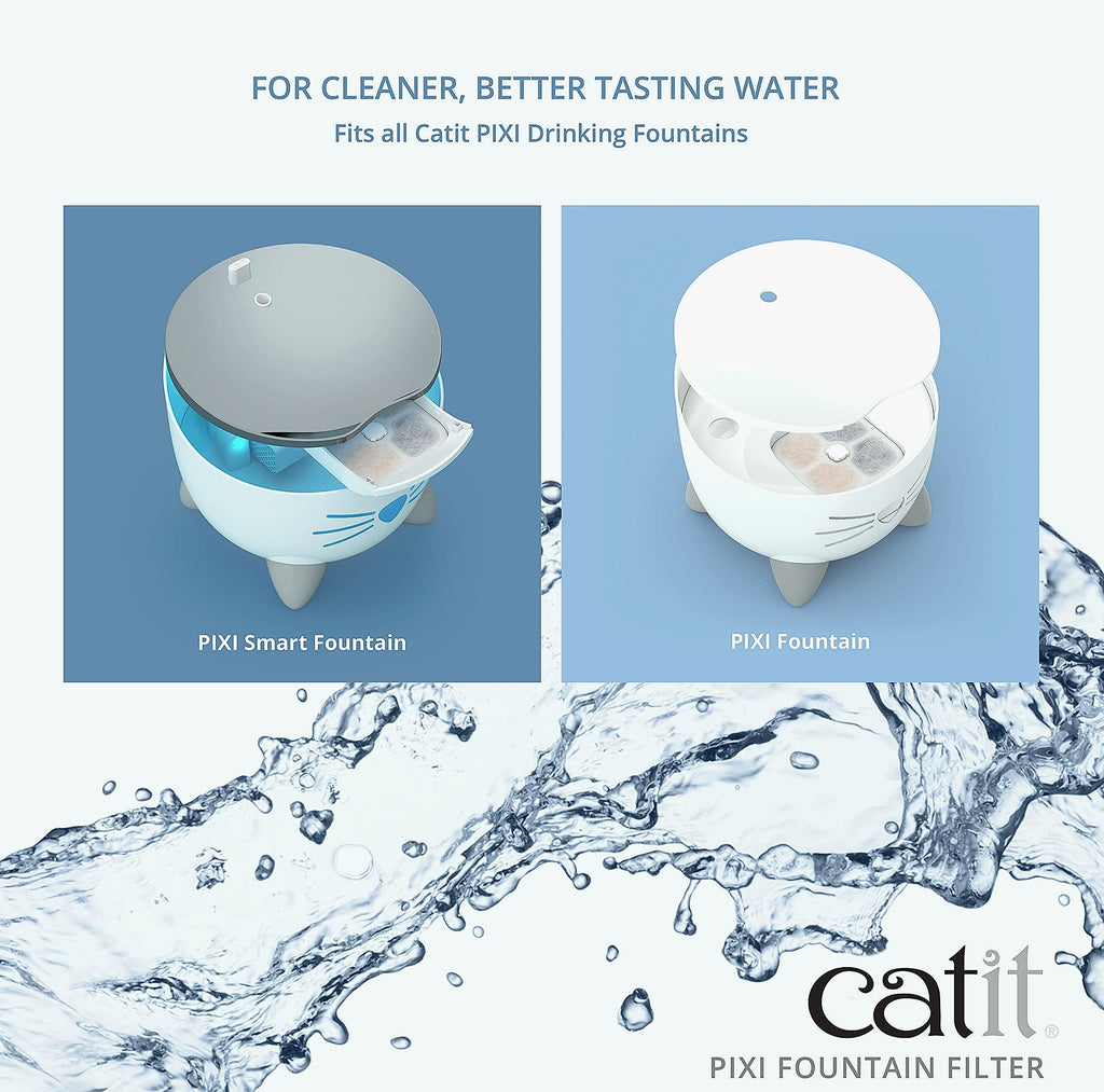 Catit PIXI Replacement Water Filter 6-Pack for Cat Fountains