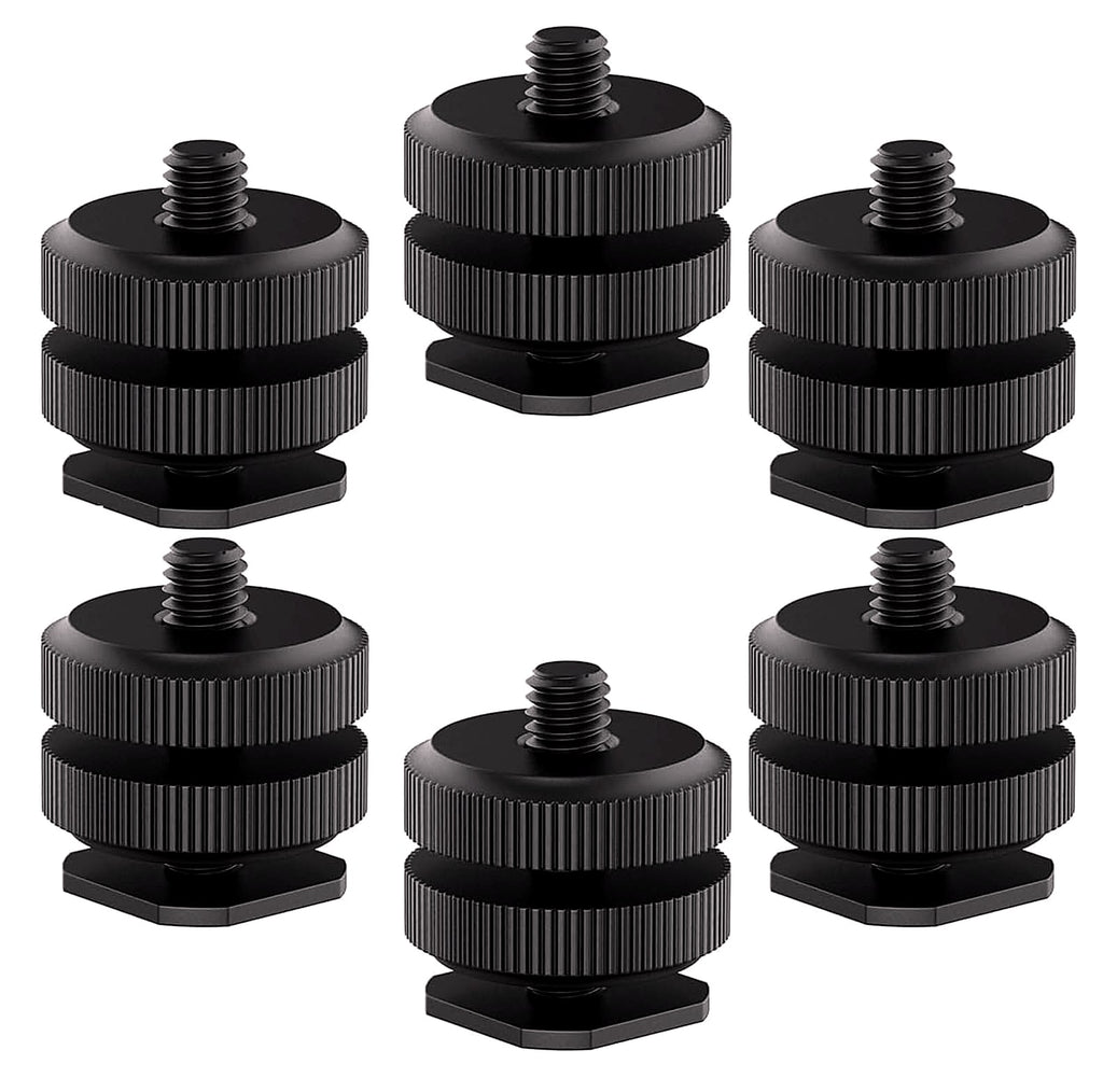 EszkozTA Camera Hot Shoe Mount to 1/4 Tripod Screw Adapter