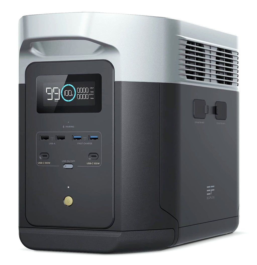 EcoFlow Delta 2 Max 1900Wh Portable Power Station with Solar Input