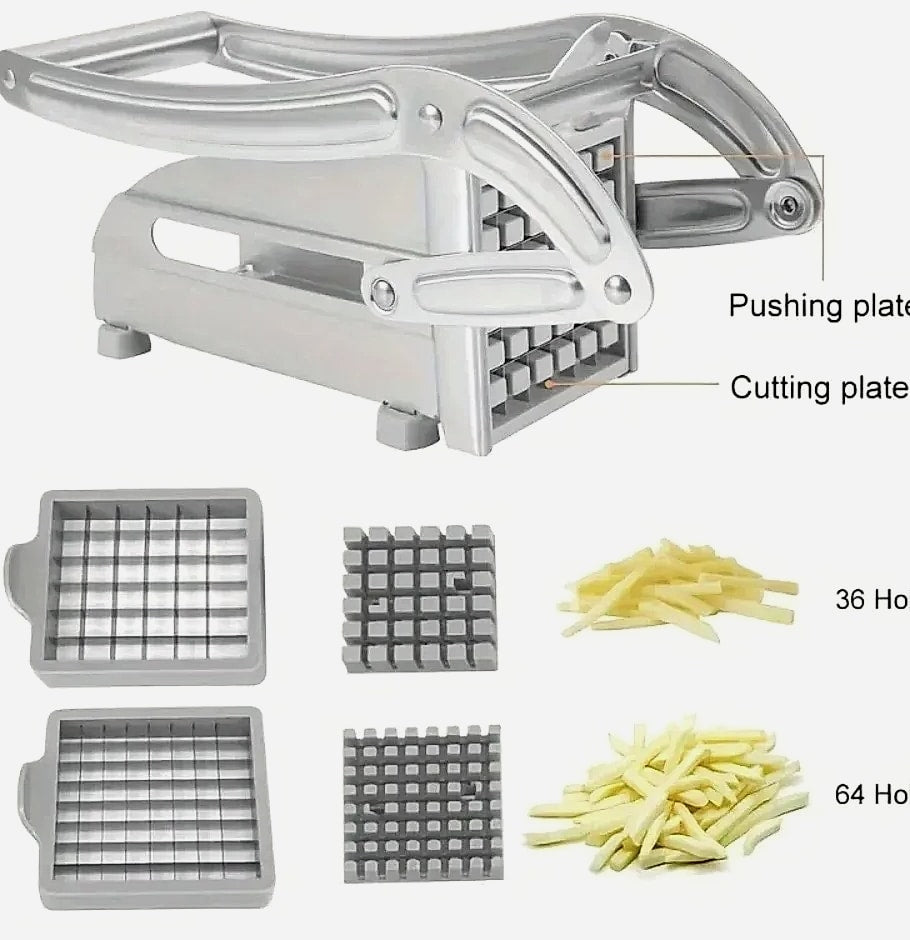 Stainless Steel Manual Vegetable Slicer with Square Blade