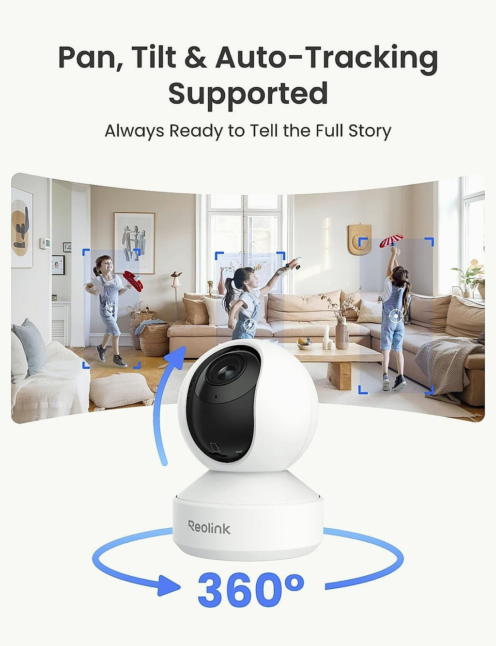 Reolink E1 Zoom 8MP Indoor Security Camera with Hub Pro