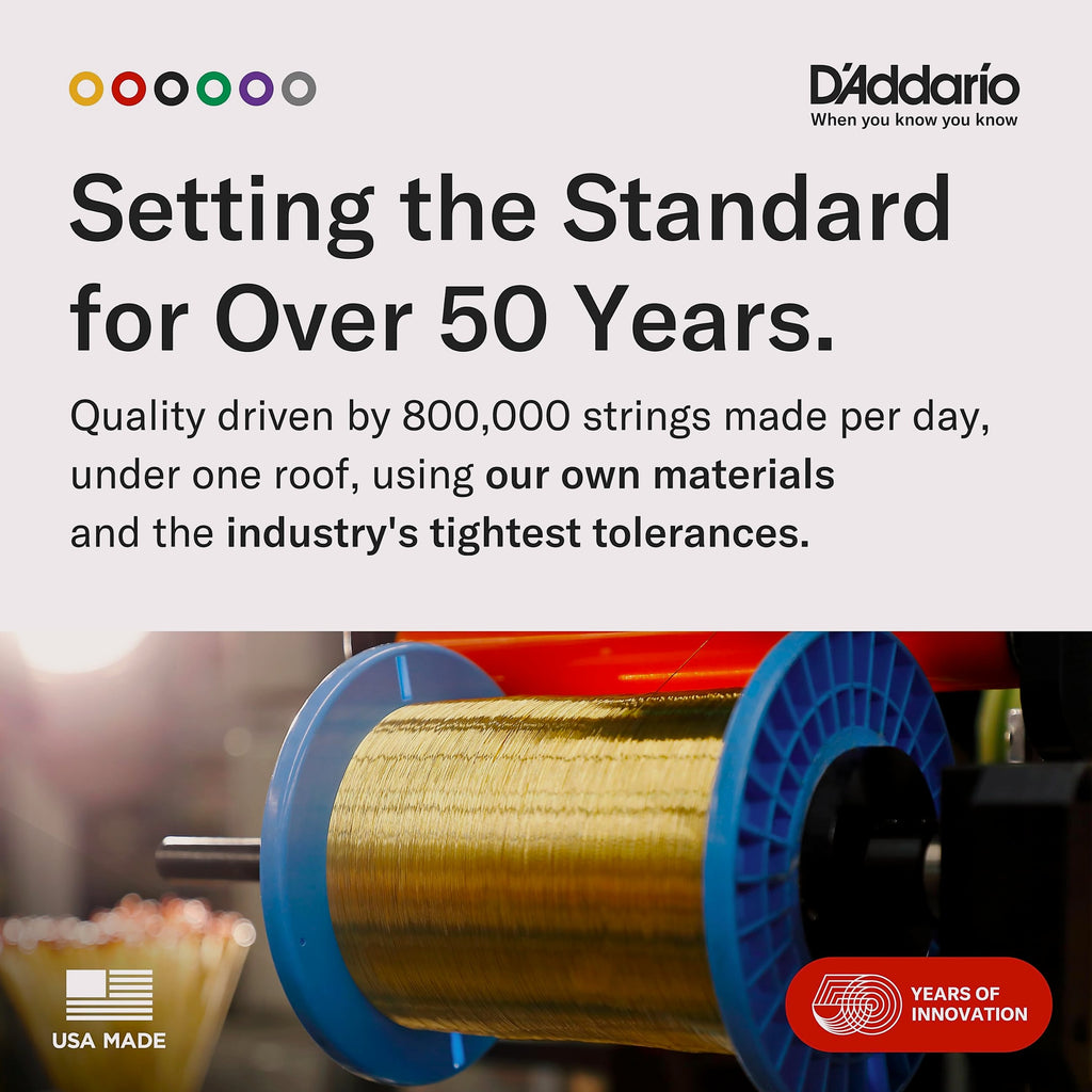D'Addario EJ11 Acoustic Guitar Strings 80/20 Bronze Light Gauge